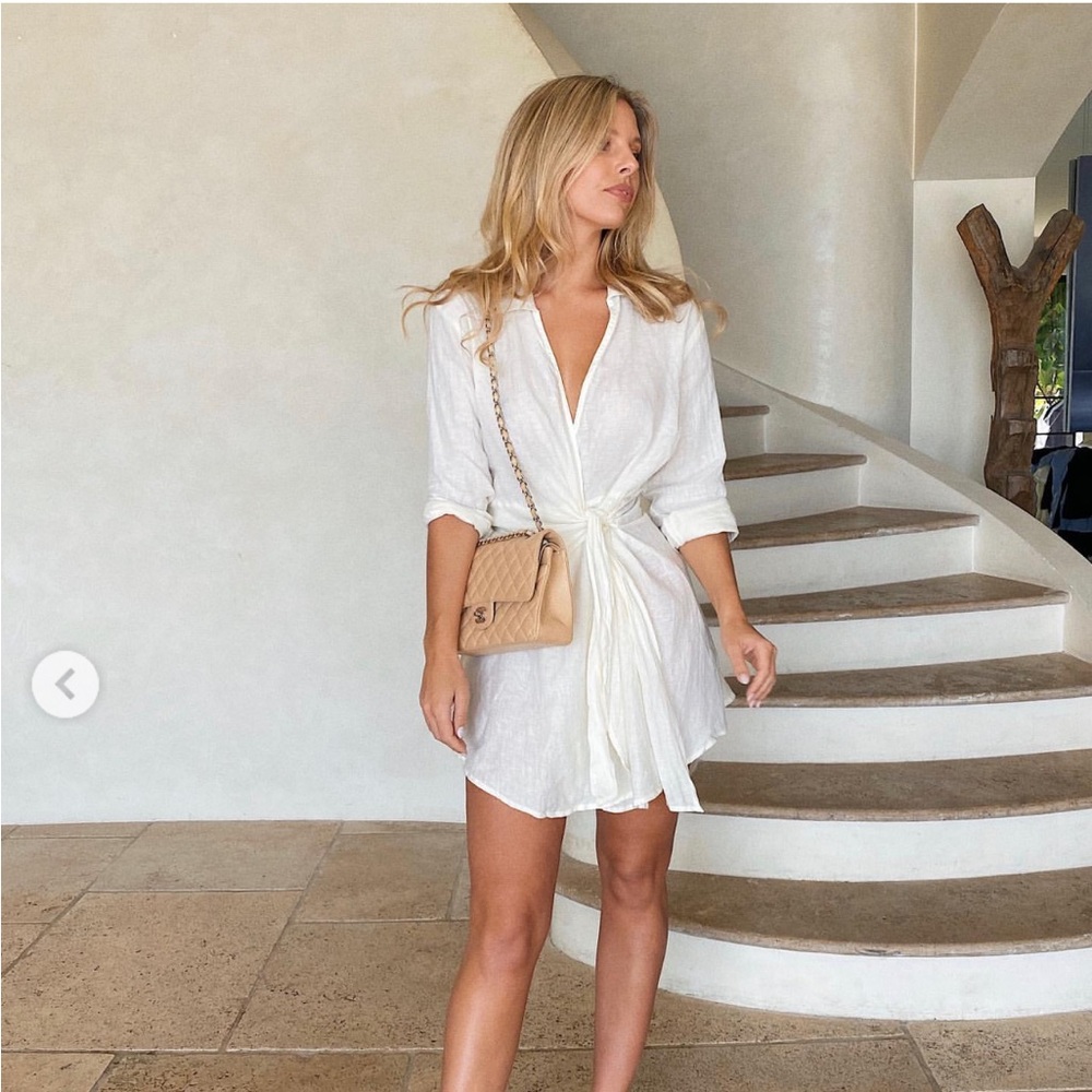 Monday Swimwear Kythira dress ivory size small. New with tags!